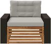 vidaXL Outdoor Mittelsofa Natur 3438950 Bild 3