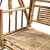vidaXL Hollywoodschaukel mit Palmblättern und Kissen 202 cm Bambus 3063936 Bild 5