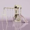 PolarPlay Spielturm Vimmerby aus Holz in Rosa Bild 4
