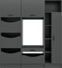 Waschmaschienenumbau Set (B/H/T: 166x195x68 cm) in anthrazit Nachbildung Bild 2