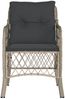 vidaXL Gartenstühle mit Kissen 2 Stk. Hellgrau Poly Rattan 365158 Bild 5