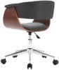 vidaXL Esszimmerstuhl Drehbar Grau Bugholz und Stoff 287401 Bild 4