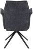 Stuhl Dora I / DOREEN I S, Webstoff, Anthrazit, 63 x 91 x 63 cm Bild 5