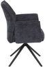 Stuhl Dora I / DOREEN I S, Webstoff, Anthrazit, 63 x 91 x 63 cm Bild 3