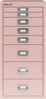 Bisley MultiDrawer™, 29er Serie, DIN A4, 8 Schubladen, Farbe pastellpink Bild 3
