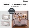 Hauck Baby-Reisebett Sleep N Play Go Plus XXL Set - Dusty Cork, Kinder Reisebett mit Matratze, Spannbettlaken & Insektenschutz faltbar Bild 3