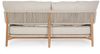 Gartensofa Atirag aus Teakholz, modern skandinavisch, beige, abnehmbarer wasserabweisender Bezug, 2–3 Sitzplätze Bild 3