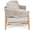 Gartensofa Atirag aus Teakholz, modern skandinavisch, beige, abnehmbarer wasserabweisender Bezug, 2–3 Sitzplätze Bild 2