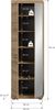Garderobenschrank (B/H/T: 62x197x37 cm) in Evoke Oak Nachbildung Bild 4