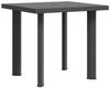 Gartentisch, Balkontisch, Esstisch Anthrazit 80 x 75 x 72 cm Kunststoff Bild 2