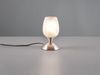 LED Tischleuchte Glasschirm Weiß marmoriert, Silber - Touch dimmbar, Höhe 18cm Bild 3