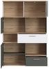 Highboard Teenie / Twenty, Holzwerkstoff, Schwarz, Weiß, 115 x 168 x 40 cm Bild 2