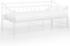 Ausziehsofa Bettgestell Weiß Metall 90x200 cm [324777] Bild 3