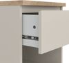 Dmora Nachttisch Solantra, niedrige Kommode mit 1 Schublade, kompakter und funktionaler Nachttisch, 40x40 h50 cm, Beige Bild 5