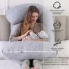 CALIYO Seitenschläferkissen Stillkissen, J-förmiges Schwangerschaftskissen zum Schlafen, Seitenkissen, Seitenschläferkissen ergonomisch geformt Bild 3