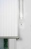 ondeco Tageslicht-Rollo, Design Stripe Wand-Deckenmontage, Sichtschutz Seitenzugrollo Sonnenschutz, Fenster innen lichtdurchlässig und Blickdicht - 60x160 cm - Weiß Bild 3