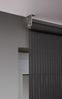ondeco Tageslicht-Rollo, Design Stripe Wand-Deckenmontage, Sichtschutz Seitenzugrollo Sonnenschutz, Fenster innen lichtdurchlässig und Blickdicht - 60x160 cm - Weiß Bild 5