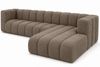 Kaiser Möbel Ecksofa Moderne aus Veloursstoff Salvador Grand L 318 cm, Ecksofa, Tiefe Sitzflächen,Premium-Velours Salvador,Design Soft-Cube Bild 3