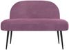vidaXL Gepolsterte Bank mit Rückenlehne Lila 110 x 60 x 76 cm Samt 42040798 Bild 3