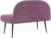 vidaXL Gepolsterte Bank mit Rückenlehne Lila 110 x 60 x 76 cm Samt 42040798 Bild 4