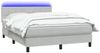 vidaXL Boxspringbett mit Matratze & LED Hellgrau 160x220 cm Samt 3316935 Bild 3