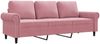 vidaXL 3-Sitzer-Sofa Rosa 180 cm Samt 359542 Bild 2