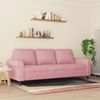 vidaXL 3-Sitzer-Sofa Rosa 180 cm Samt 359542 Bild 3