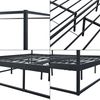 Himmelbett Kristianstad Metall 180x200 cm Schwarz [en. casa] Bild 5
