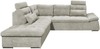 Ecksofa Medan von Ed Exciting Design Stone – Modernes Sofa mit Schlaffunktion & Glow Mikrofaser Bild 3