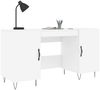 vidaXL Schreibtisch Weiß 140x50x75 cm Holzwerkstoff 829540 Bild 3