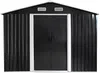 Vente-unique - MANSO Gartenhaus Metall Grau - B 296 cm x H 170 cm x L 247 cm Bild 2
