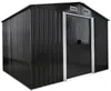 Vente-unique - MANSO Gartenhaus Metall Grau - B 296 cm x H 170 cm x L 247 cm Bild 3