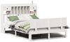 vidaXL Massivholzbett mit Regal ohne Matratze Weiß 150x200 cm Kiefer 3322695 Bild 2