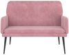 vidaXL Sitzbank Rosa 108x79x79 cm Samt 351417 Bild 3