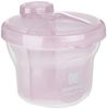 Kikkaboo Milchpulver Behälter 2 in 1 Snackbecher, drei Ablagefächer, Deckel weiß rosa Bild 2