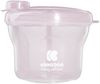 Kikkaboo Milchpulver Behälter 2 in 1 Snackbecher, drei Ablagefächer, Deckel weiß rosa Bild 3