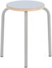 Hocker Paris, stapelbar, Taupe, 33 x 33 x 46 cm Bild 2