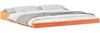 vidaXL Bettrahmen Wachsbraun 200 x 210 cm Massives Kiefernholz 873363 Bild 2