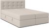 AX LIVING Baunei Boxspringbett 180x200 mit Bettkasten beiges Bett Bild 2