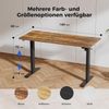 Höhenverstellbarer Schreibtisch 160x60cm Elektrisch Memory-Handsteuerung Braun Bild 5