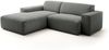 KAWOLA Sofa RANI Ecksofa Feincord anthrazit Recamiere links 71 x 189 x 228 cm Bild 3
