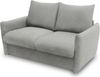 DOMO. collection Sofa 700023, 2 Sitzer, Schlaffunktion, Federkern, Füße mit Filzgleitern, 2er Couch, Schlafsofa, Polstergarnitur, 165 x 100 x 95 (BxTxH), grau Bild 3