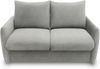 DOMO. collection Sofa 700023, 2 Sitzer, Schlaffunktion, Federkern, Füße mit Filzgleitern, 2er Couch, Schlafsofa, Polstergarnitur, 165 x 100 x 95 (BxTxH), grau Bild 2
