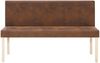 vidaXL Sitzbank 139,5 cm Braun Wildleder-Optik 281333 Bild 3