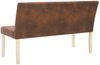 vidaXL Sitzbank 139,5 cm Braun Wildleder-Optik 281333 Bild 5