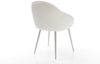 Esszimmerstuhl Gaio-Flex Bouclé Soft Beige 4-Fuß konisch Edelstahl Bild 5