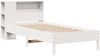 vidaXL Massivholzbett mit Regal ohne Matratze Weiß 75x190 cm Kiefer 3322856 Bild 3