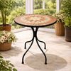 Mediterraner Mosaik Gartentisch Bistrotisch Tisch Outdoortisch Ø60cm Bild 2
