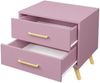Nachttisch Bado II, Farbe: Pflaume / Pflaume + Gold Bild 3