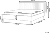 Bett mit Lattenrost BRIN 180 x 200 cm Samtstoff Taupe Bild 2